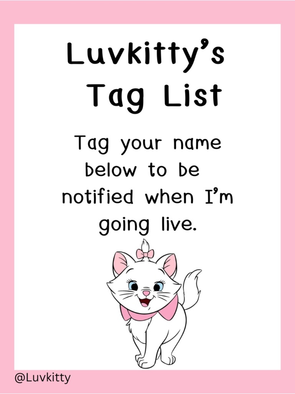 TAG LIST